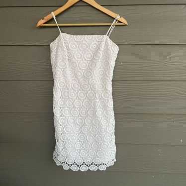 Trina Turk white lace dress