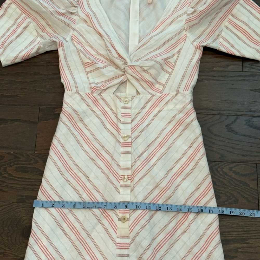 Rebecca Taylor Yarn-Dyed Stripe Puff Sleeve Linen… - image 11