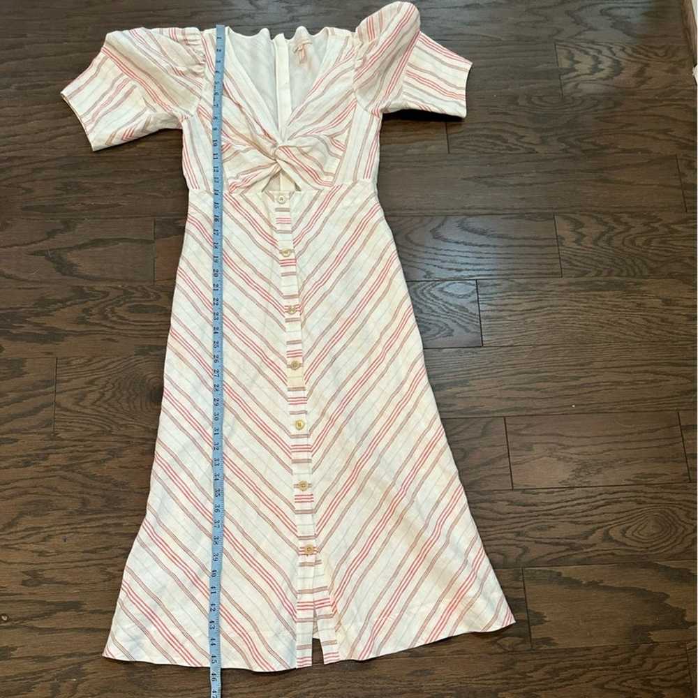Rebecca Taylor Yarn-Dyed Stripe Puff Sleeve Linen… - image 7