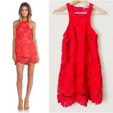 Lovers and Friends Revolve red lace mini dress