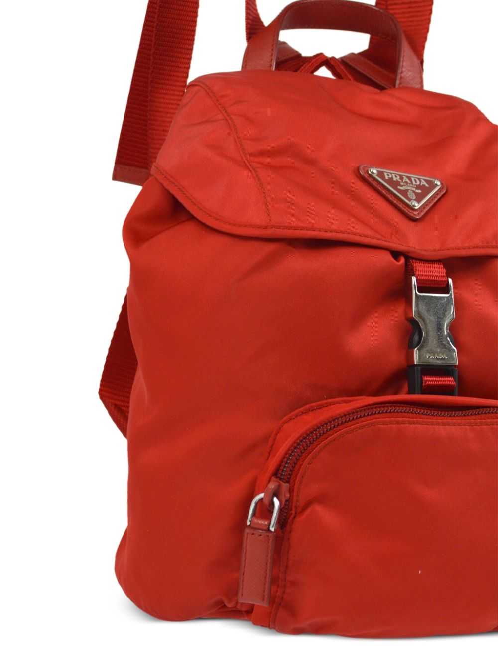 Prada Pre-Owned 1990-2000s triangle logo backpack… - image 3