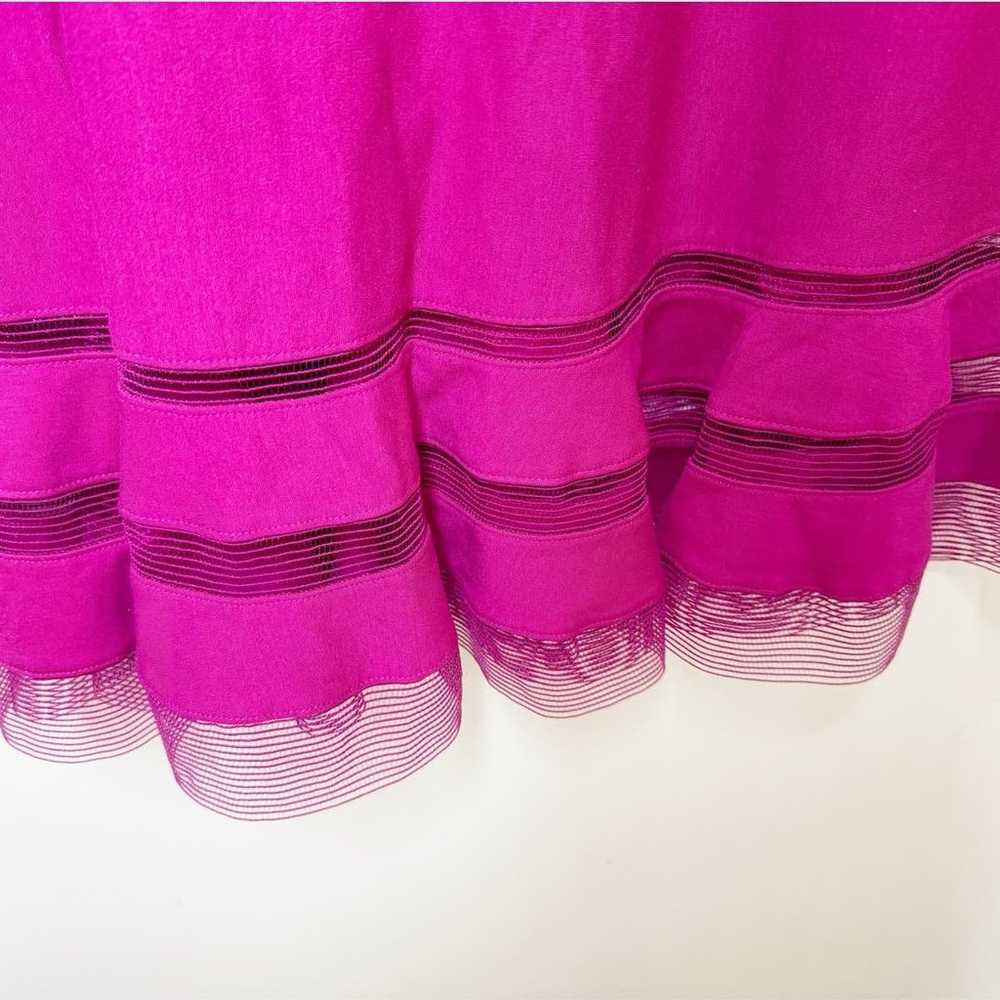 Tadashi Shoji Womens Fit and Flare Dress Pink Mes… - image 3