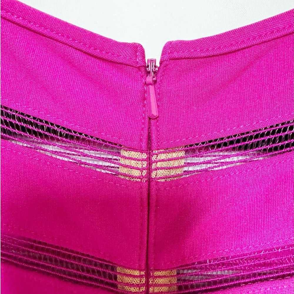 Tadashi Shoji Womens Fit and Flare Dress Pink Mes… - image 6