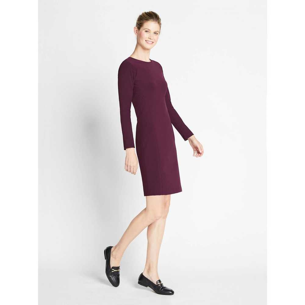 Of Mercer Long Sleeve Crew Neck Aline Dress - /Pu… - image 1