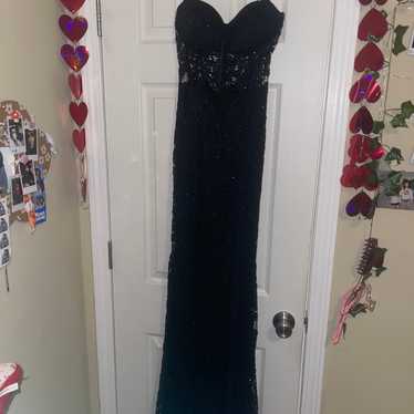 Windsor black sparkly corset prom dress