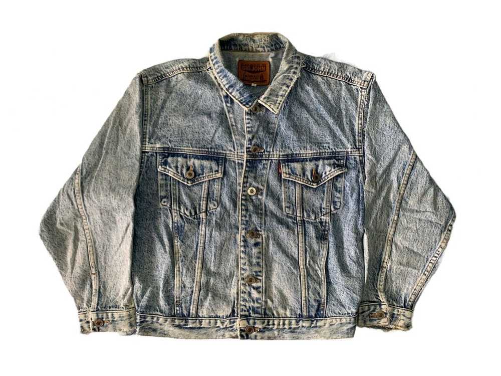 Big John × Distressed Denim × Vintage Vtg Distres… - image 1