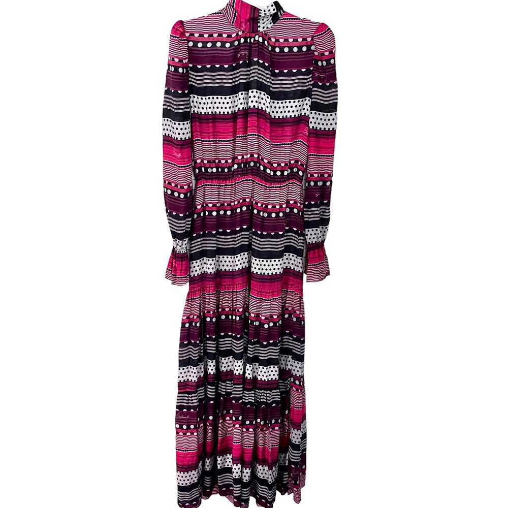 CRISTINAEFFE Striped Silk Maxi Dress size 6 - image 3