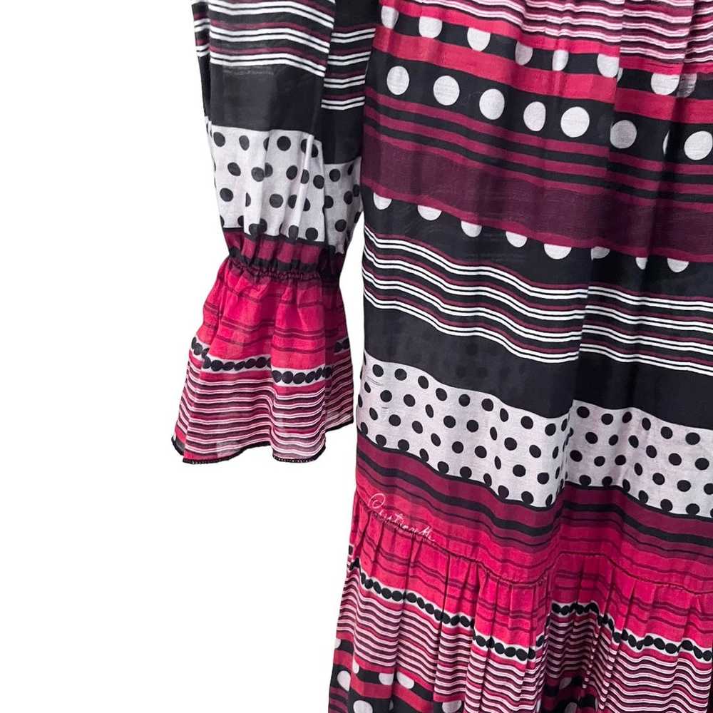 CRISTINAEFFE Striped Silk Maxi Dress size 6 - image 5