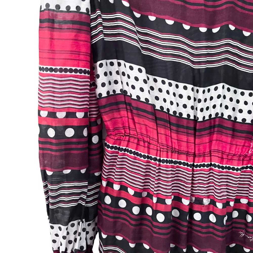 CRISTINAEFFE Striped Silk Maxi Dress size 6 - image 6