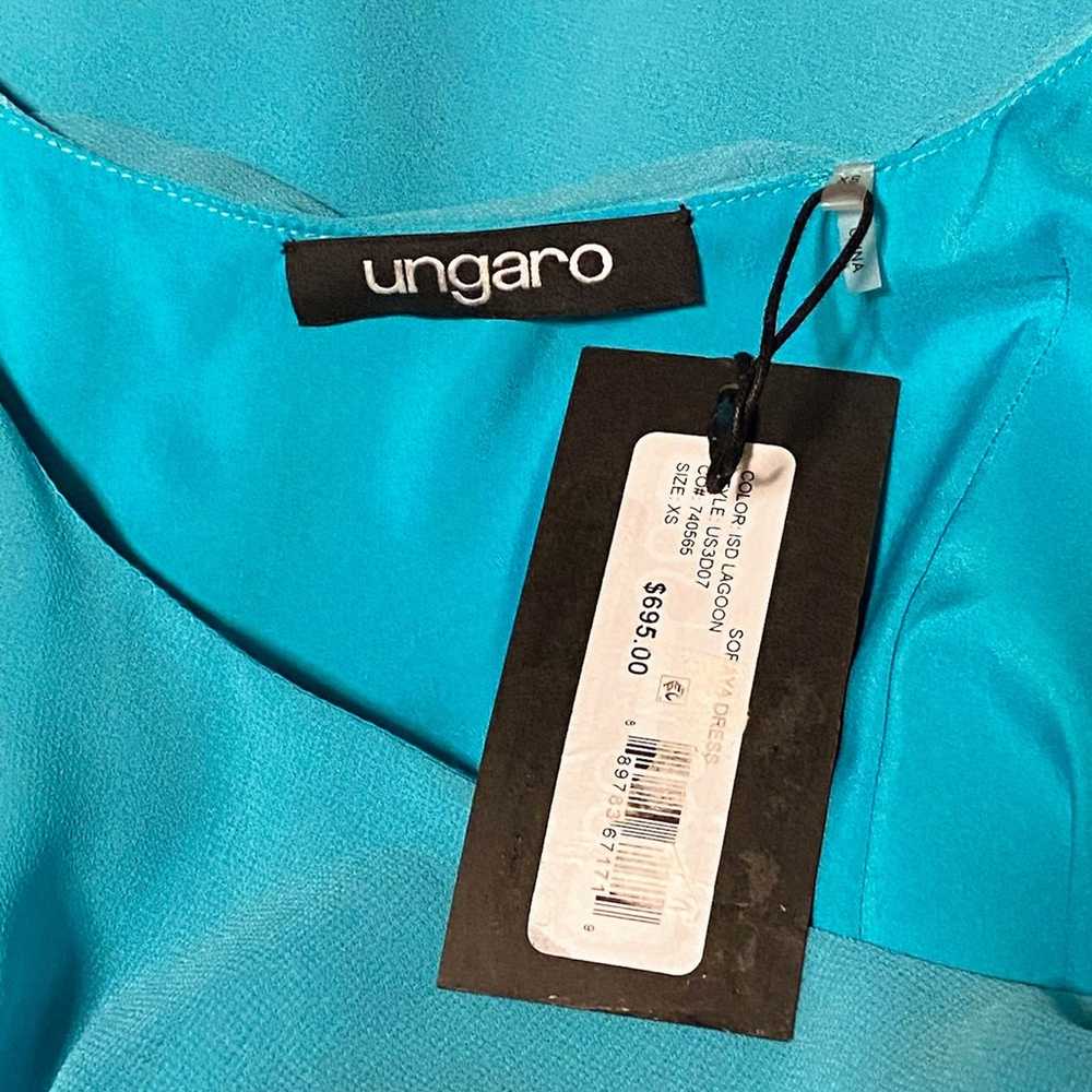 Ungaro Ruched Chiffon Mini Dress size XS - image 10