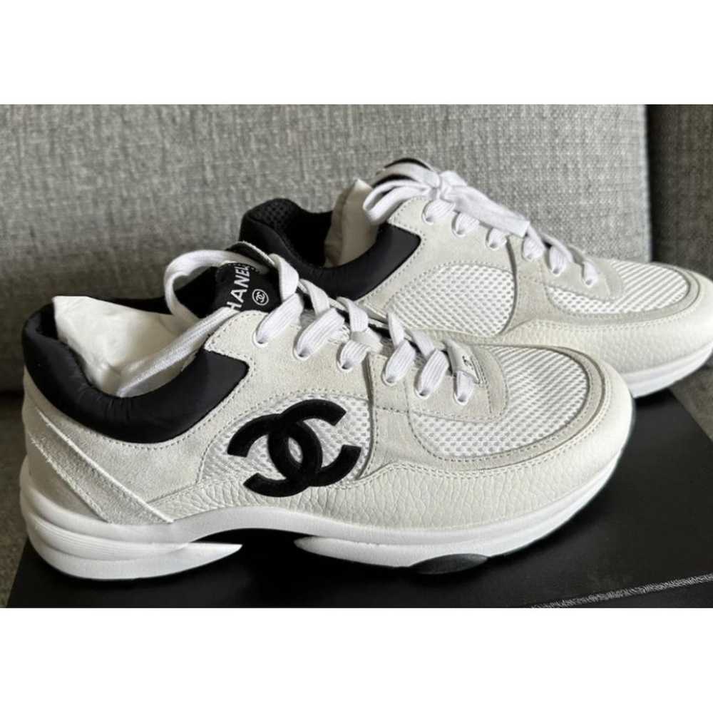 Chanel Ankle Strap leather trainers - image 2