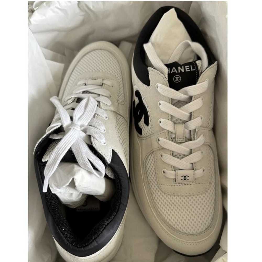 Chanel Ankle Strap leather trainers - image 3