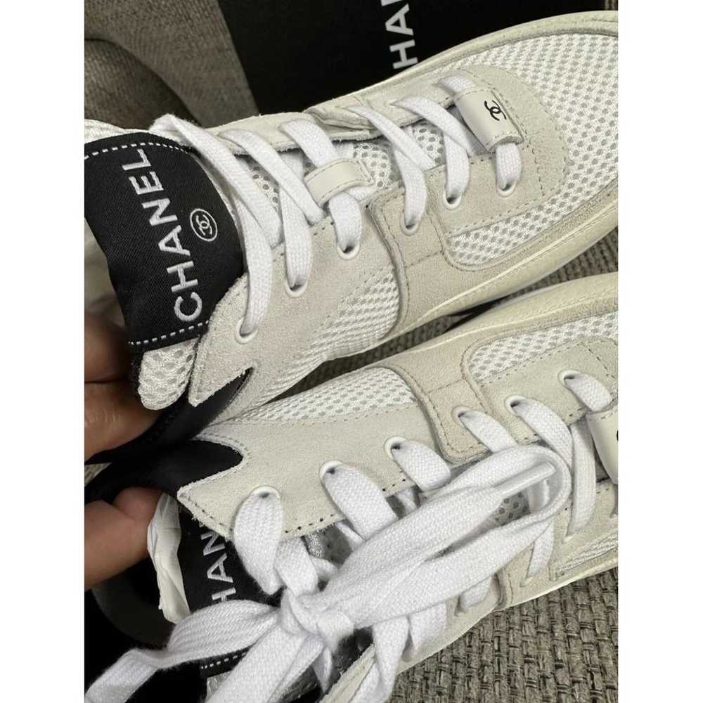 Chanel Ankle Strap leather trainers - image 8