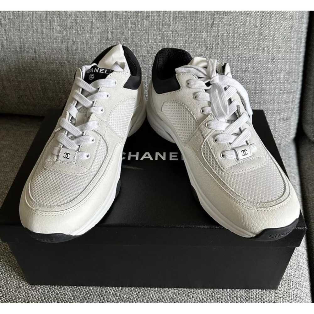 Chanel Ankle Strap leather trainers - image 9