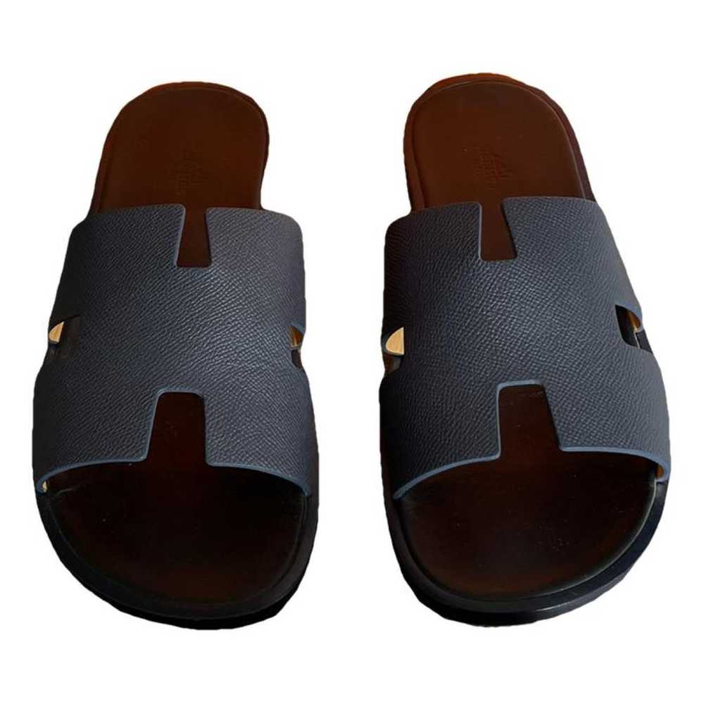 Hermès Izmir leather sandals - image 1