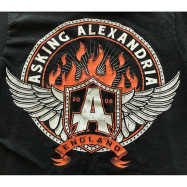 Asking Alexandria 2018 England Tour T-Shirt, Black