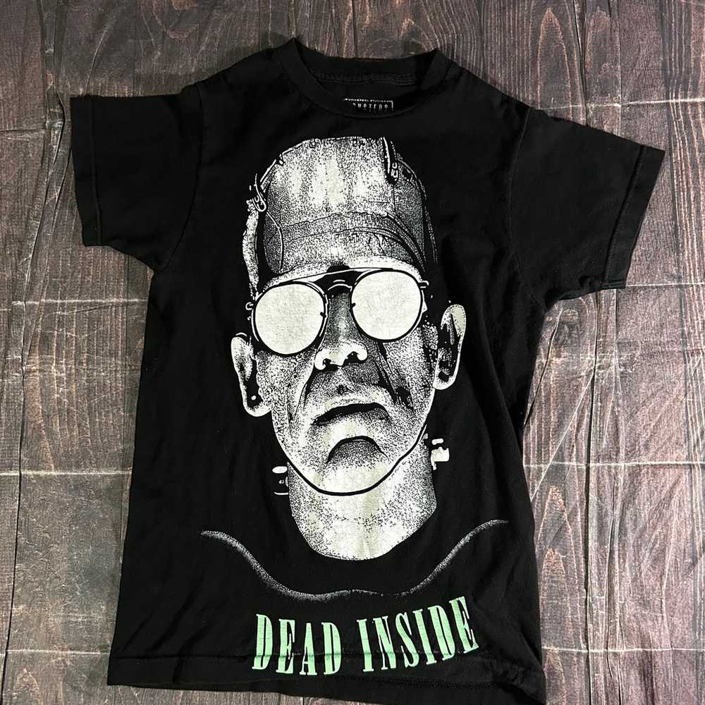 Universal Monsters Frankenstein Dead Inside T Shi… - image 4