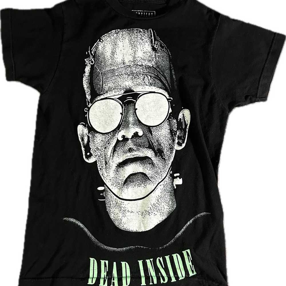 Universal Monsters Frankenstein Dead Inside T Shi… - image 6