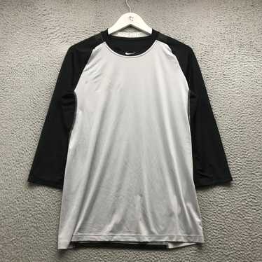 Nike Pro Cool Dri Fit T-Shirt Men's Medium 3/4 Sl… - image 1