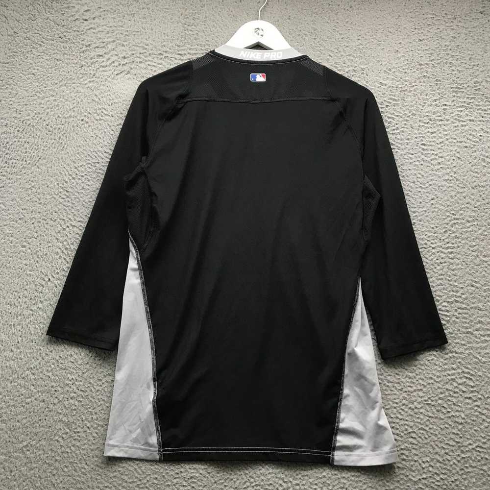 Nike Pro Cool Dri Fit T-Shirt Men's Medium 3/4 Sl… - image 4