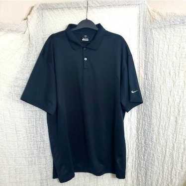 Nike Men's Fit-Dry Black Polo Shirt Size XL