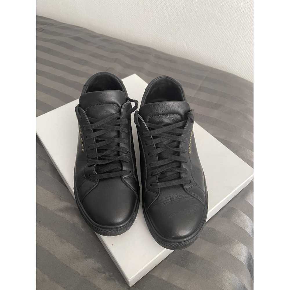 Saint Laurent Andy leather low trainers - image 5