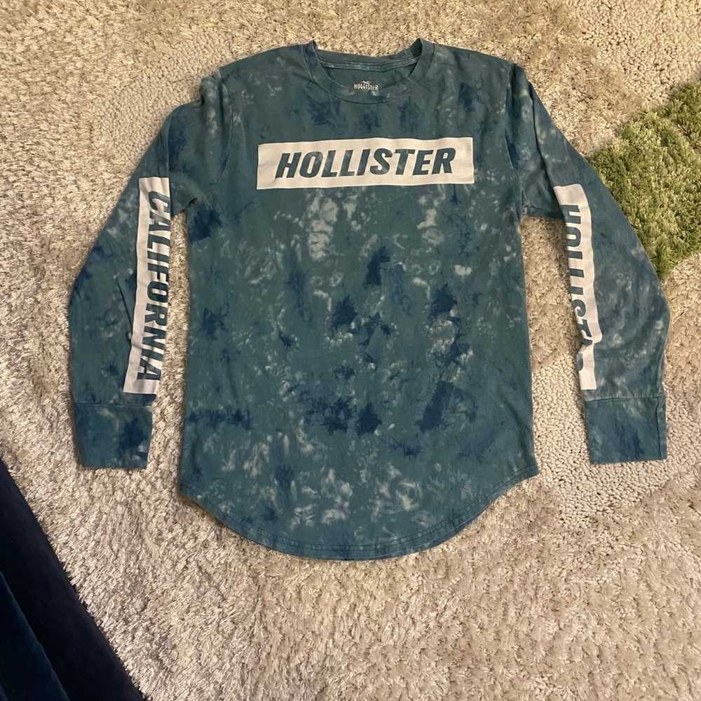 hollister long sleeve acid wash tie dye Shirt Men… - image 1