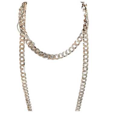 Brunello Cucinelli Silver long necklace - image 1