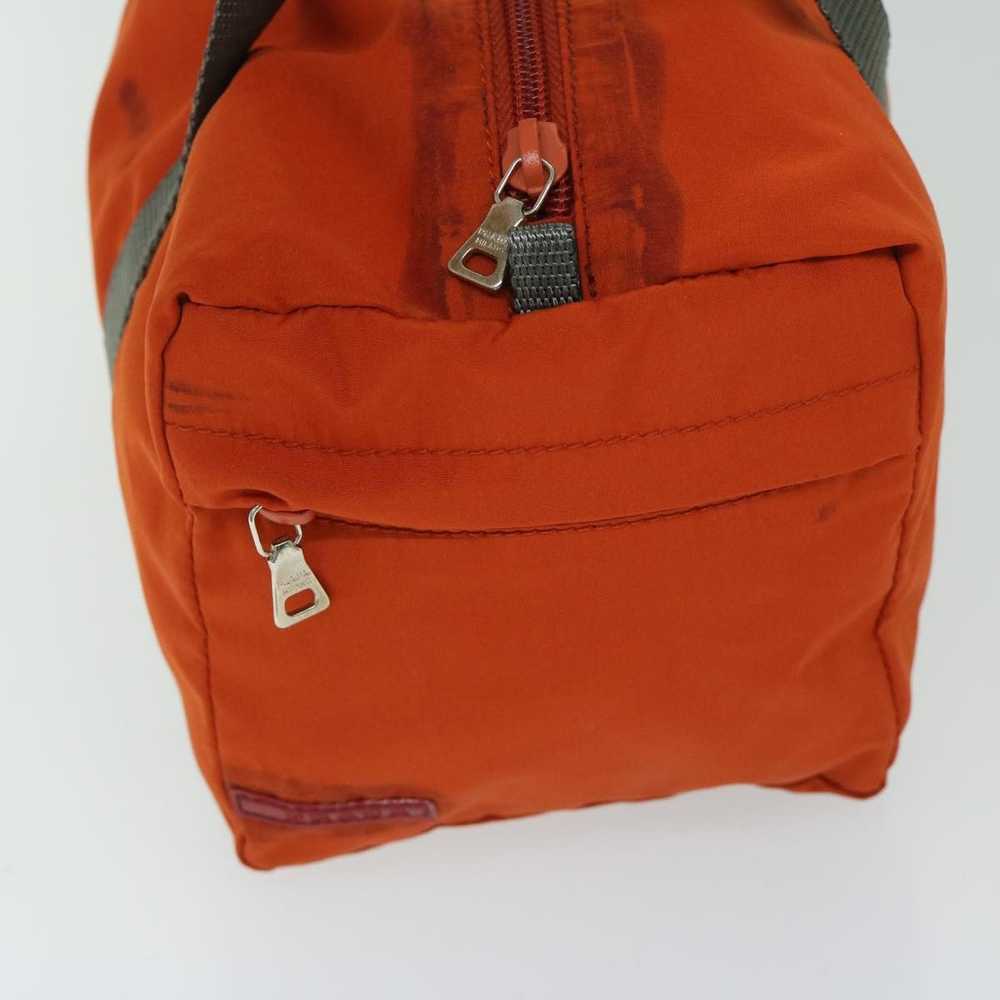 Prada PRADA Sports Hand Bag Nylon Orange Auth hk1… - image 4