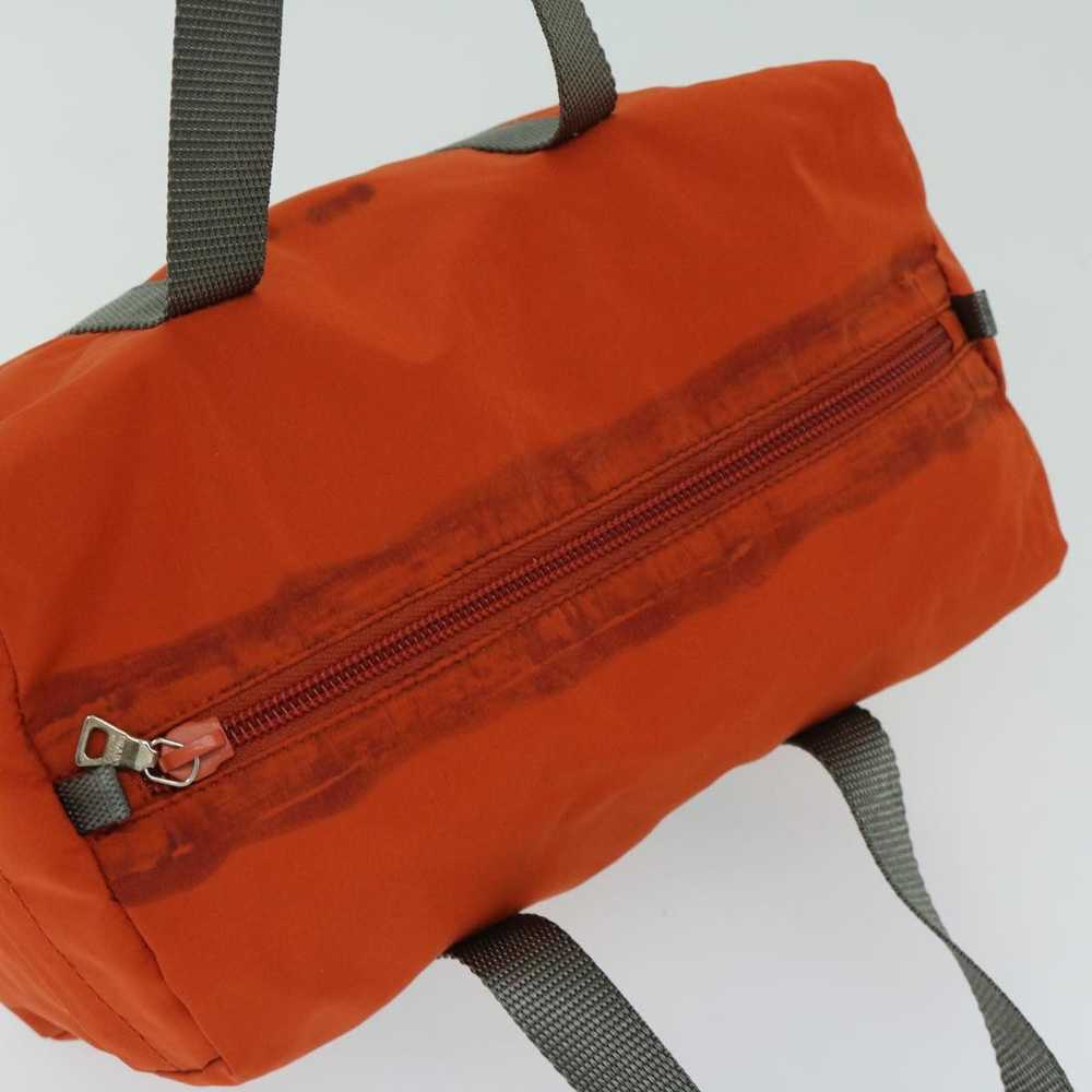 Prada PRADA Sports Hand Bag Nylon Orange Auth hk1… - image 6