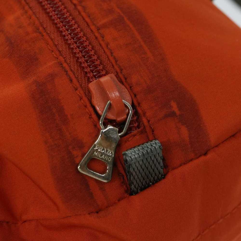 Prada PRADA Sports Hand Bag Nylon Orange Auth hk1… - image 9