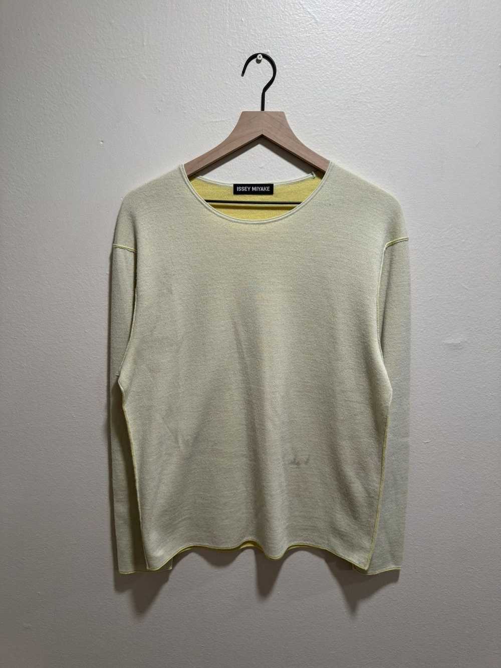 Issey Miyake Issey Miyake Yellow Longsleeve - image 1