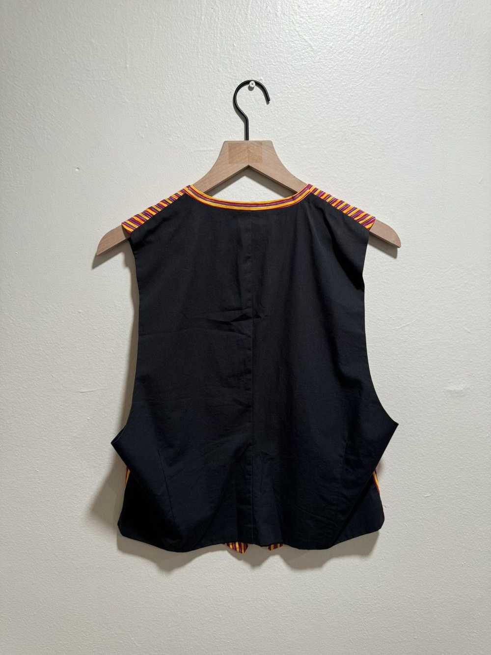 Issey Miyake Multi Striped 5 Pocket Vest - image 4