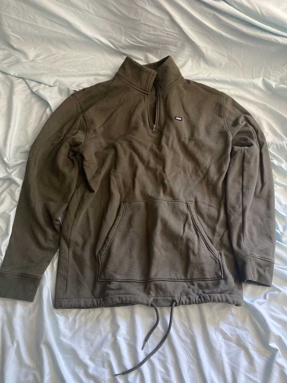 Vans Vans olive collared zip sweatshirt - image 1