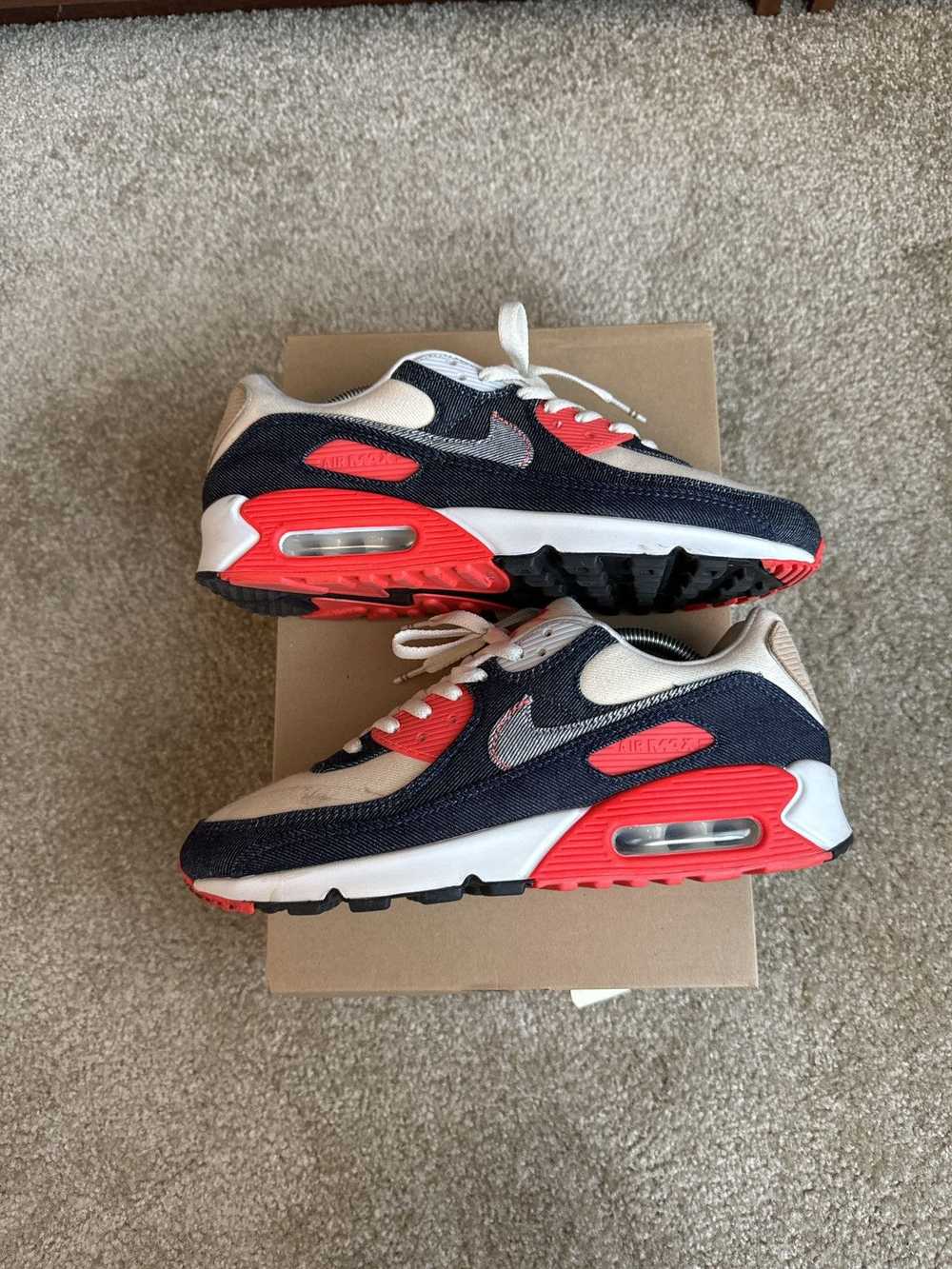 Nike Denham Infrared Air Max 90 size 9 - image 1