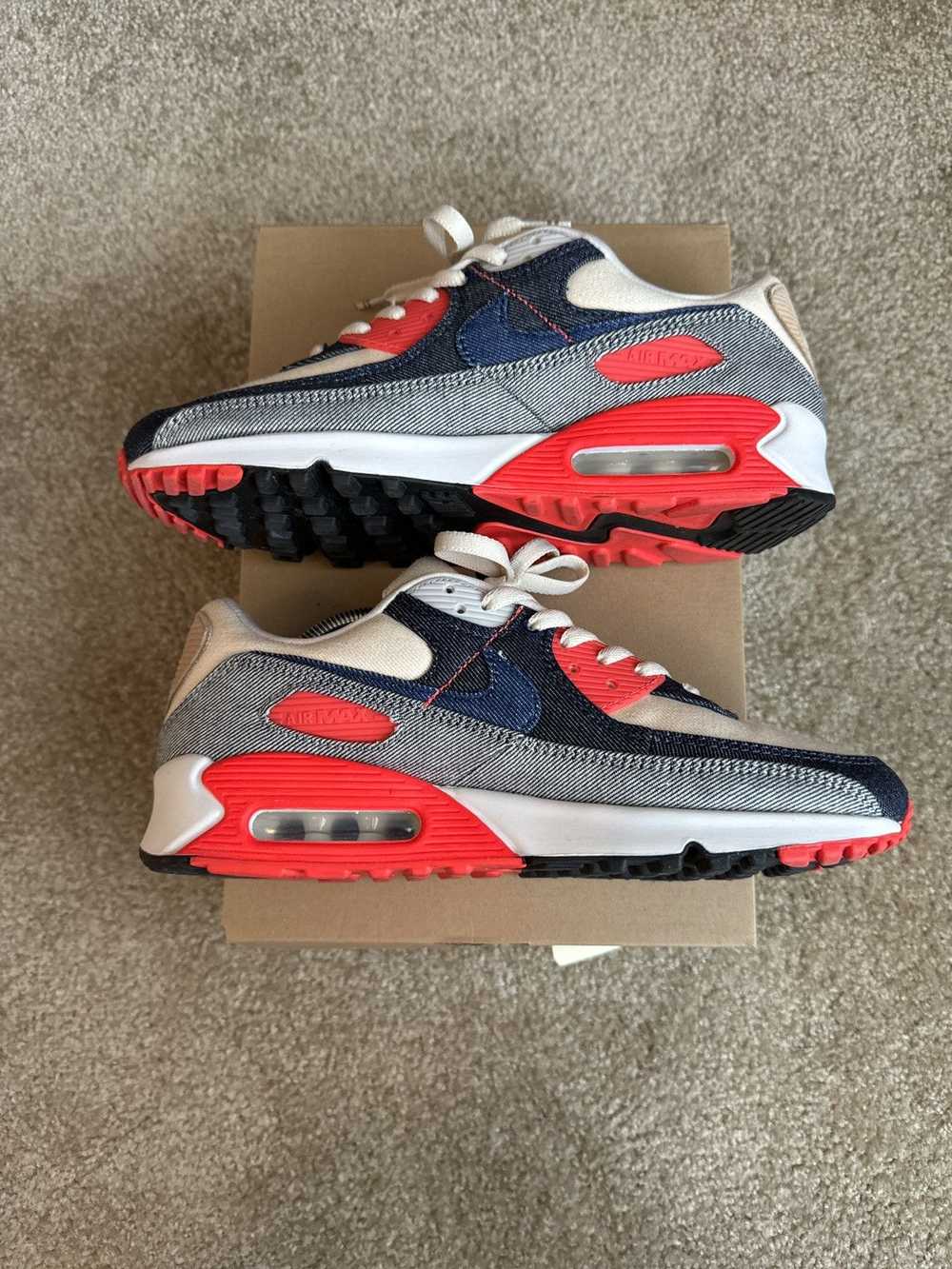 Nike Denham Infrared Air Max 90 size 9 - image 2