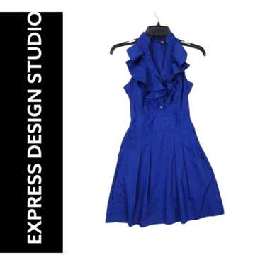 Express Express Design Studio Dress Size 0 Blue W… - image 1