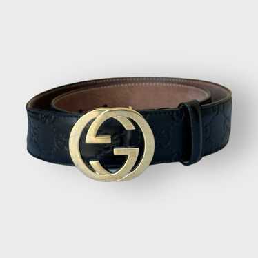 Gucci Gucci Belt Guccissima Monogram Black Leathe… - image 1