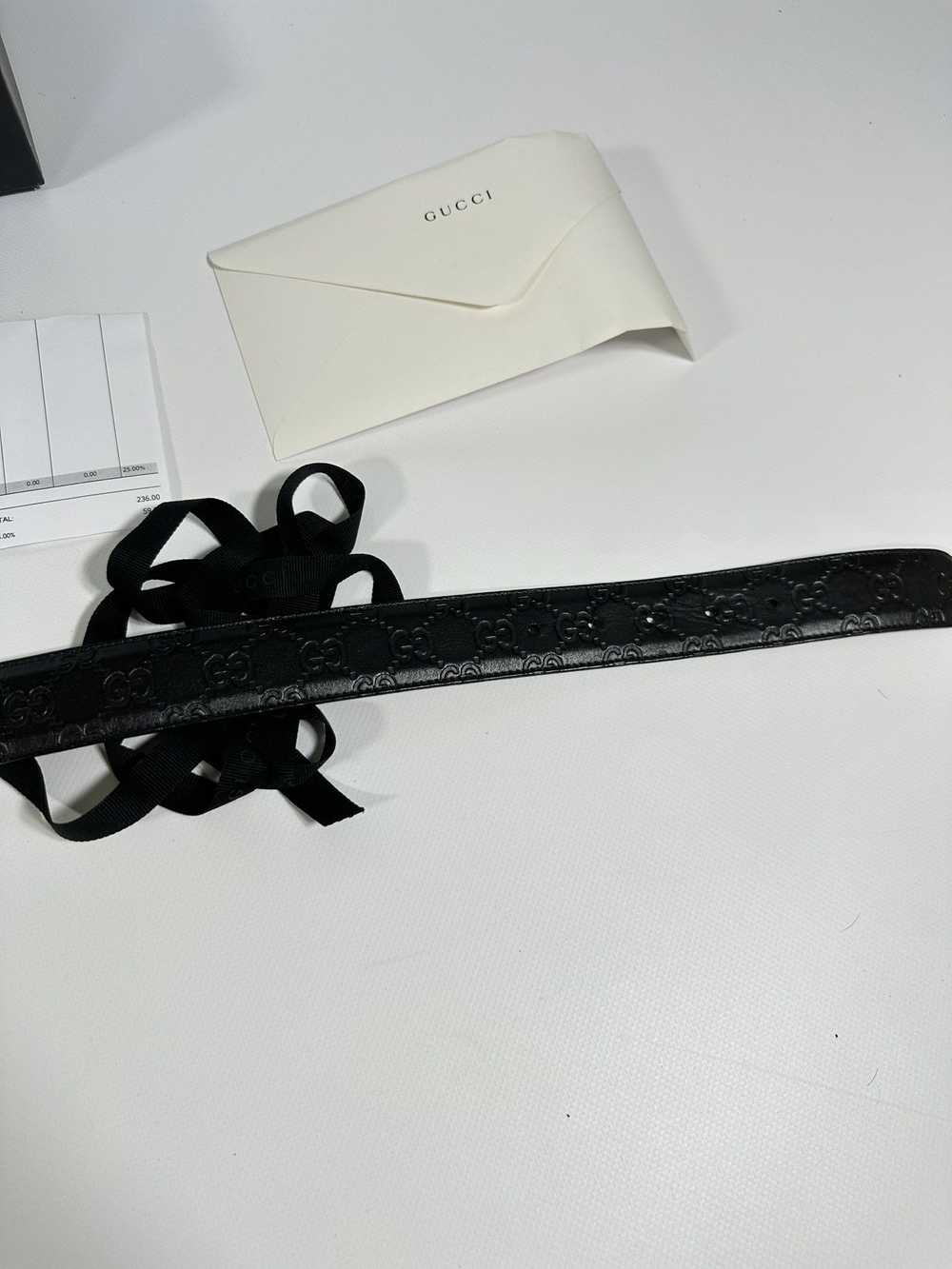 Gucci Gucci Belt Guccissima Monogram Black Leathe… - image 6