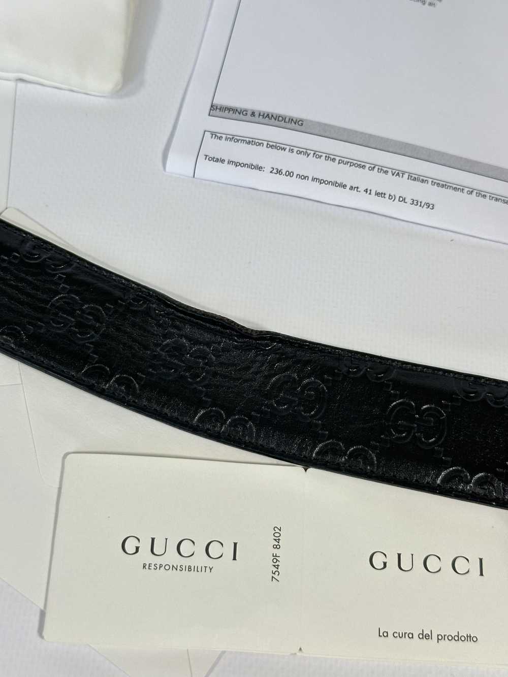 Gucci Gucci Belt Guccissima Monogram Black Leathe… - image 8