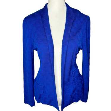 Misook Royal Blue Knit Open Front Cardigan Blazer… - image 1