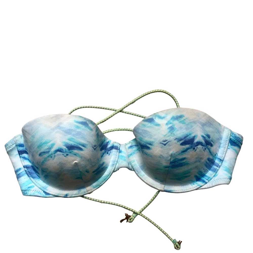 Victoria's Secret VS Blue Watercolor Swirly Bikin… - image 2