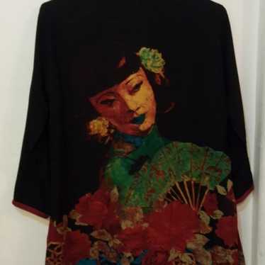 Vintage Harari  100% silk Japanese blouse