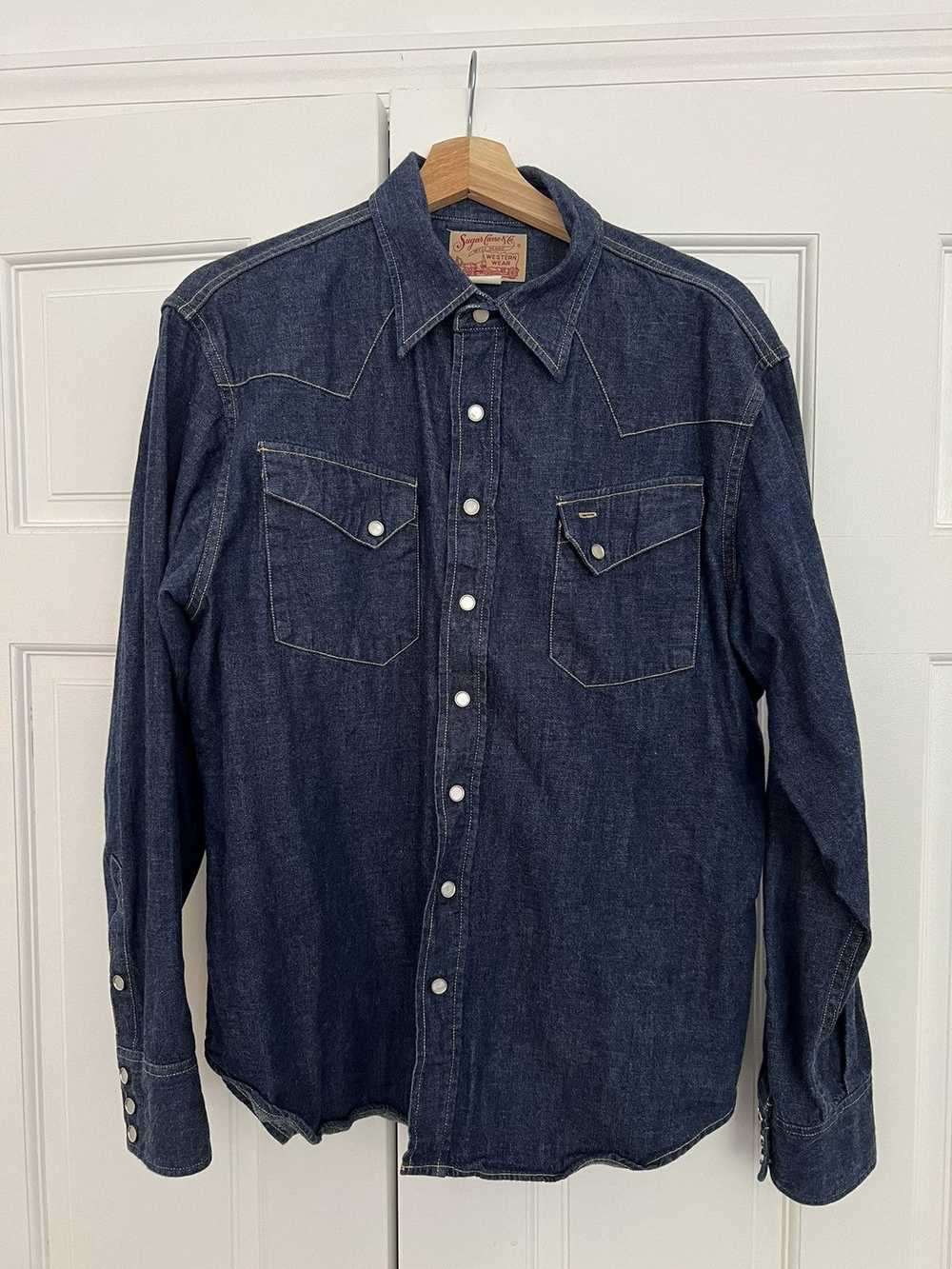 Sugar Cane Sugar cane 8oz denim western shirt - image 1