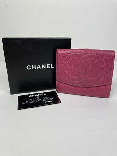 Chanel Chanel CC Caviar Leather Bifold Wallet