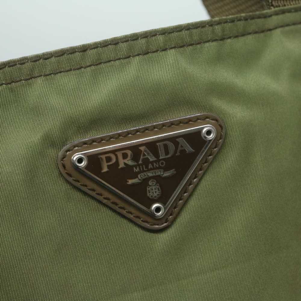 Prada PRADA Tote Bag Nylon Khaki Auth 65154 - image 10