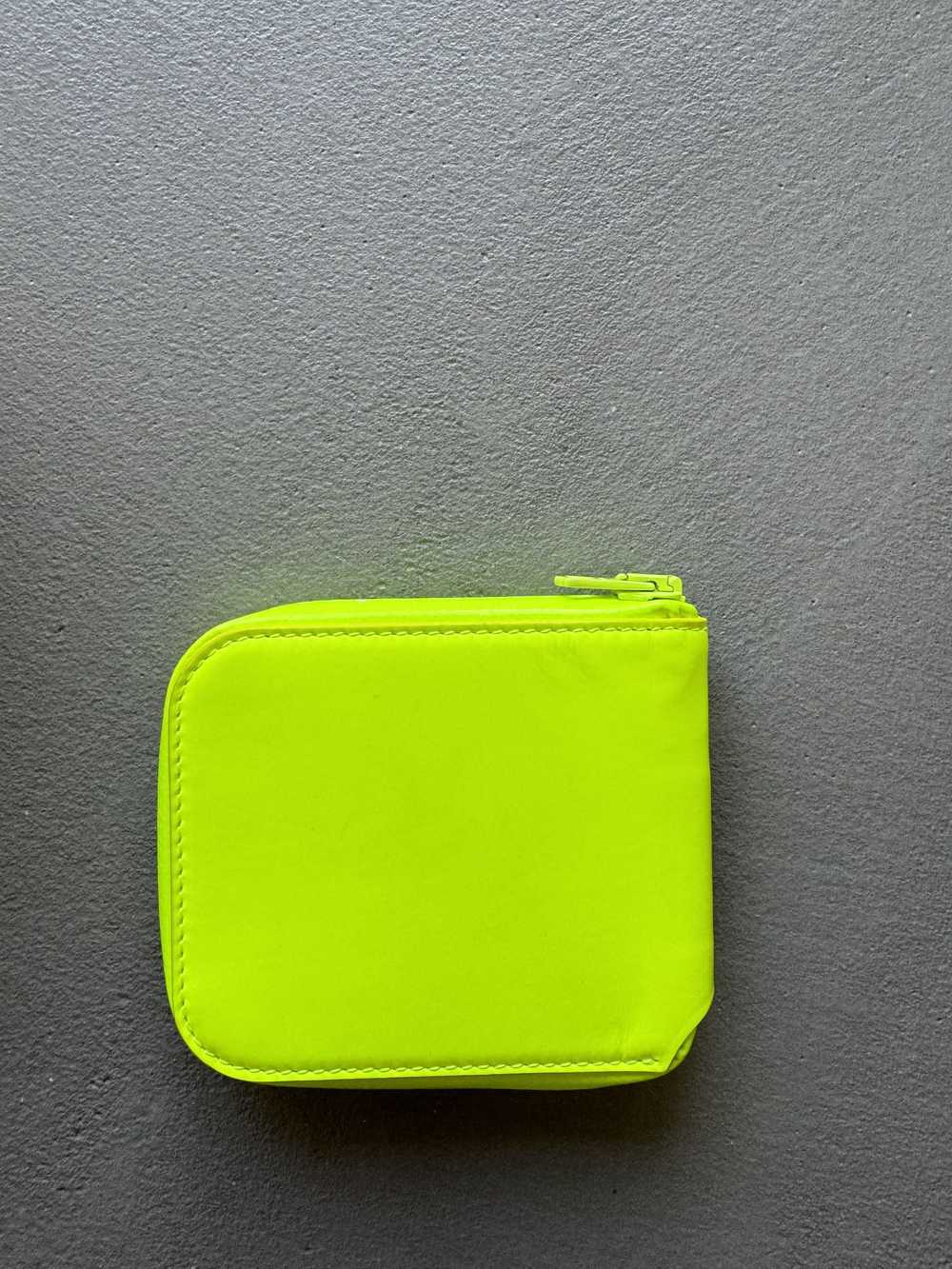 Acne Studios Acne Studios Neon Yellow Zip Wallet - image 3