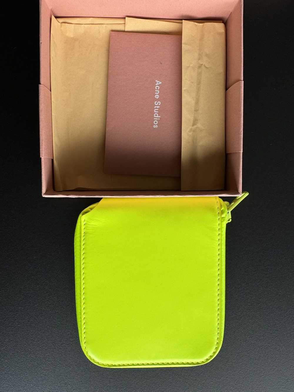 Acne Studios Acne Studios Neon Yellow Zip Wallet - image 7