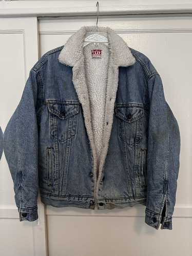 Levi's × Vintage Sherpa lined denim trucker jacket