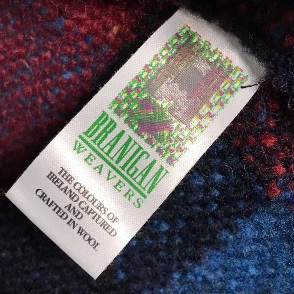 Vintage Ireland Branigan Weavers Plaid Wool Knit … - image 7